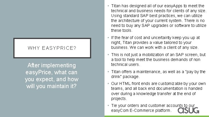  • Titan has designed all of our easy. Apps to meet the technical