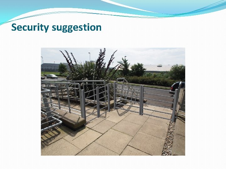Security suggestion 