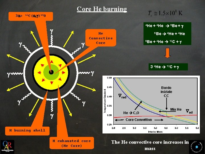 Core He burning 3 a+ 12 C(a, g)16 O 4 He g g g