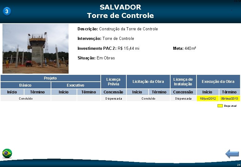 Code-P 24 SALVADOR Torre de Controle 3 - Descrição: Construção da Torre de Controle