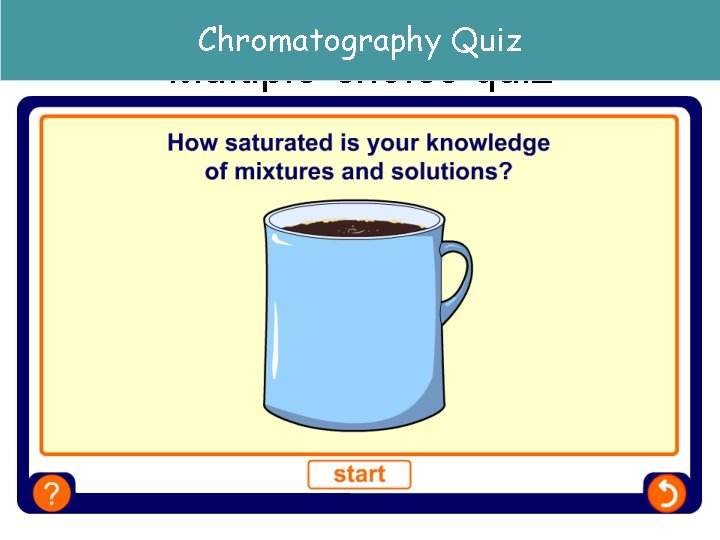 Chromatography Quiz Multiple-choice quiz 