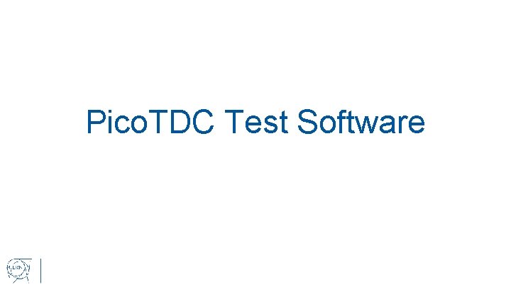 Pico. TDC Test Software 