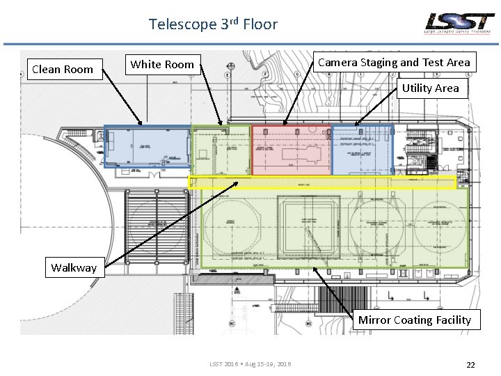 Telescope 3 rd Floor Clean Room Camera Staging and Test Area White Room Utility