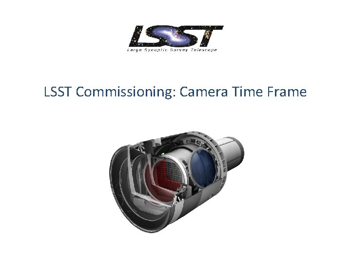 LSST Commissioning: Camera Time Frame 