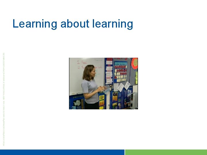 Learning about learning 