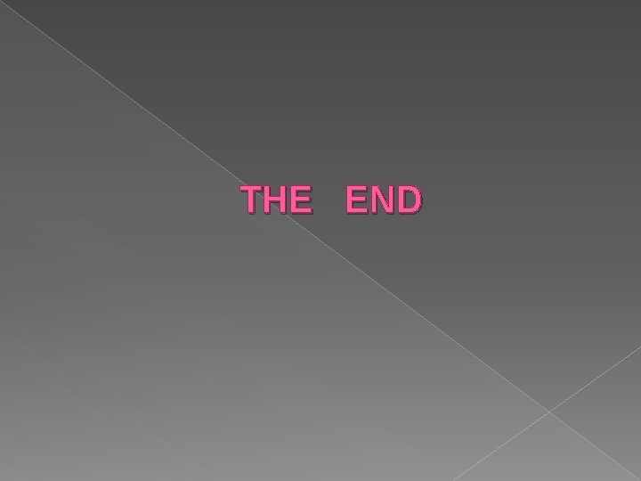 THE END 