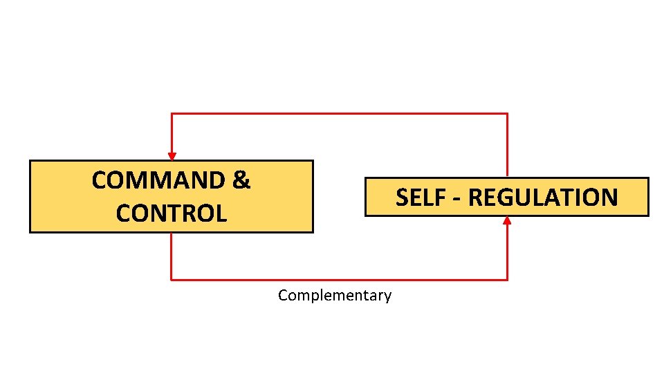 COMMAND & CONTROL SELF - REGULATION Complementary 