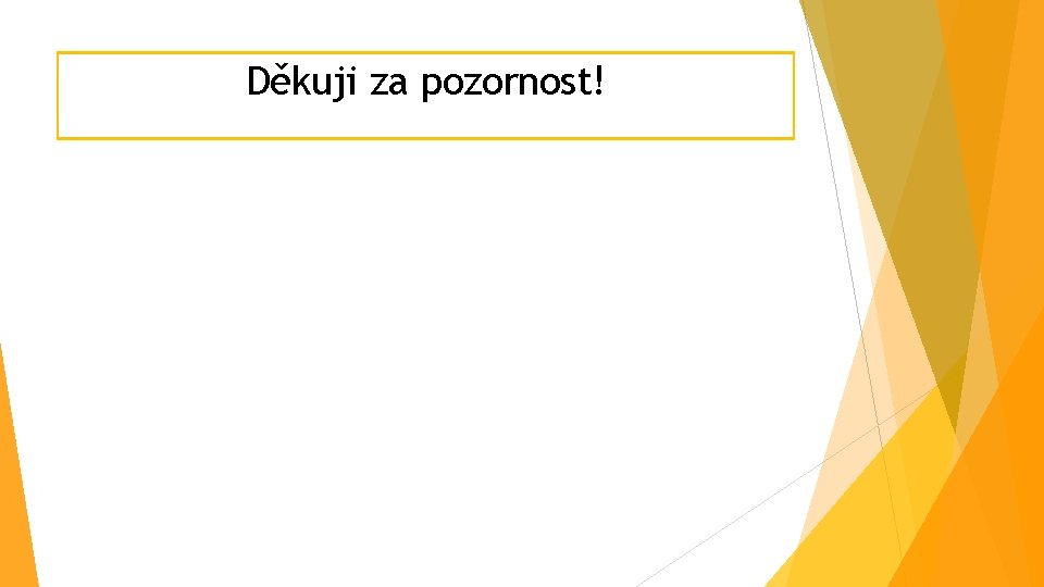 Děkuji za pozornost! Děkuji za pozornost!