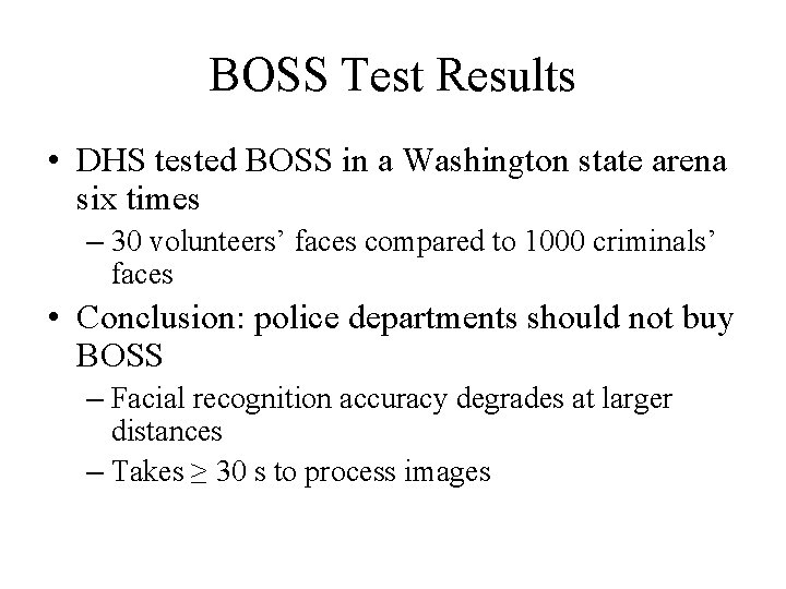 The BOSS Project Recent Advances in Facial Scanning