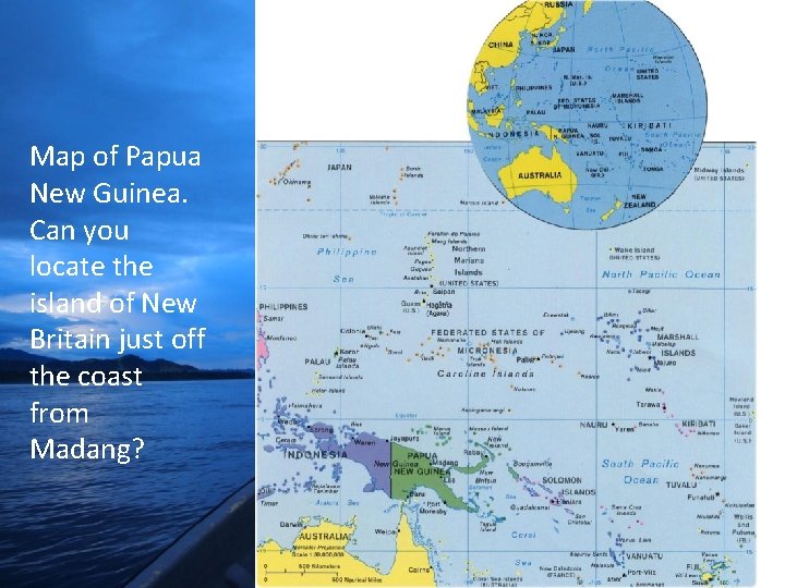 Map of Papua New Guinea. Can you locate the island of New Britain just