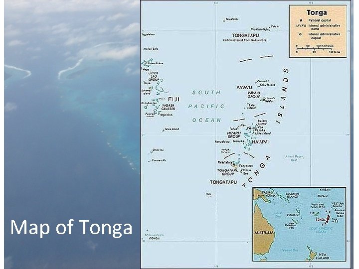 Map of Tonga 