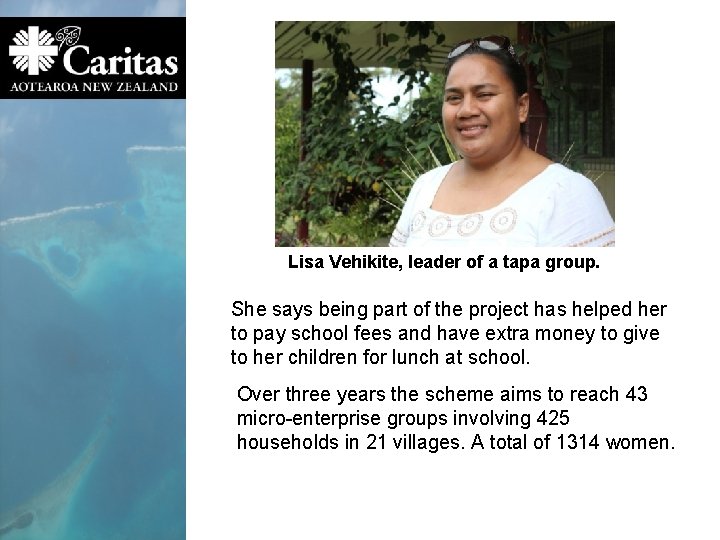 . Lisa Vehikite, leader of a tapa group. She says being part of the