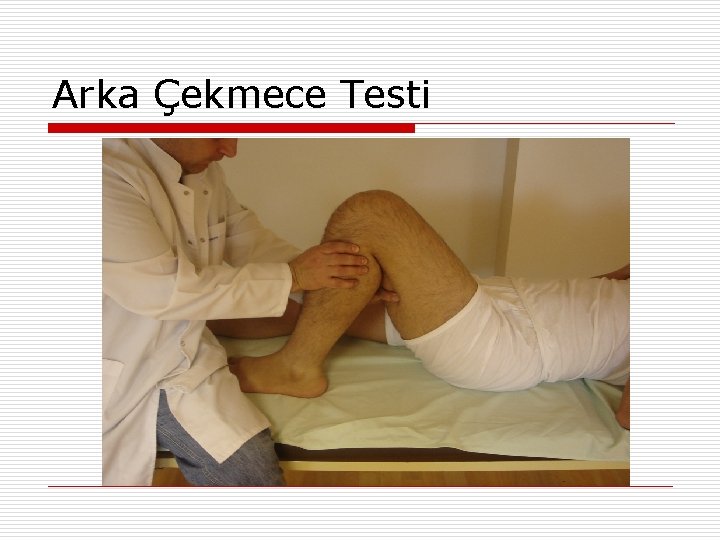 Arka Çekmece Testi 