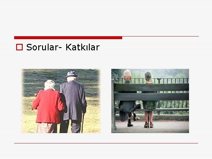 o Sorular- Katkılar 