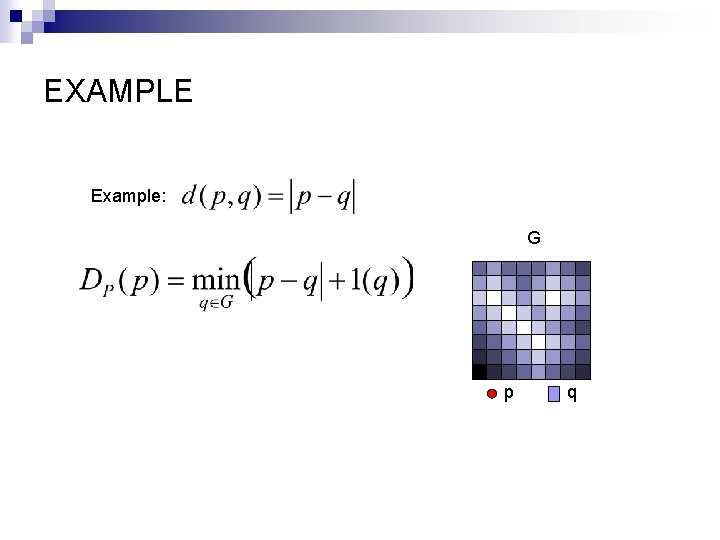 EXAMPLE Example: G p q 