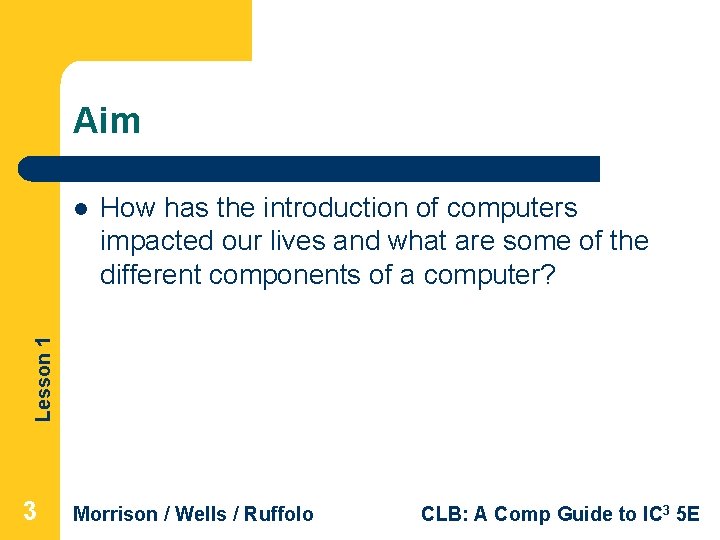 Aim How has the introduction of computers impacted our lives and what are some Aim How has the introduction of computers impacted our lives and what are some