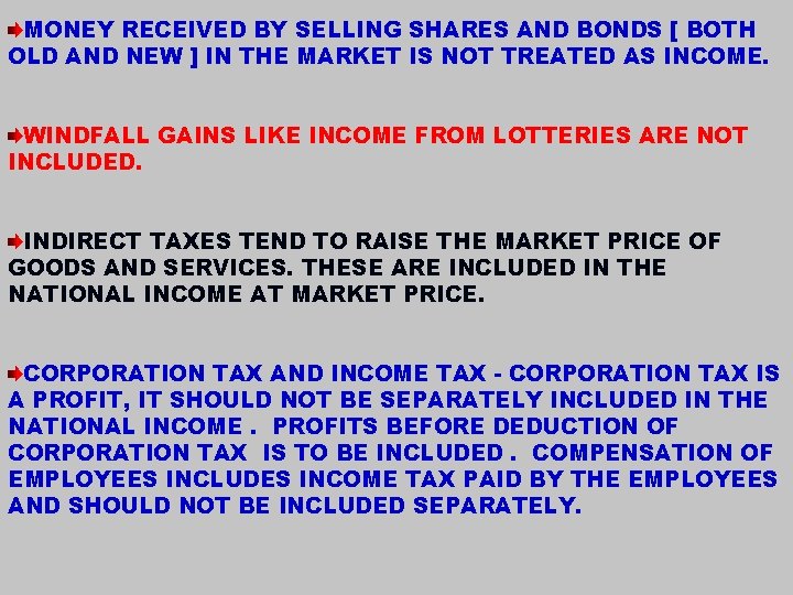 MONEY RECEIVED BY SELLING SHARES AND BONDS [ BOTH OLD AND NEW ] IN