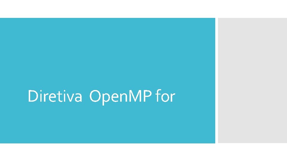 Diretiva Open. MP for 