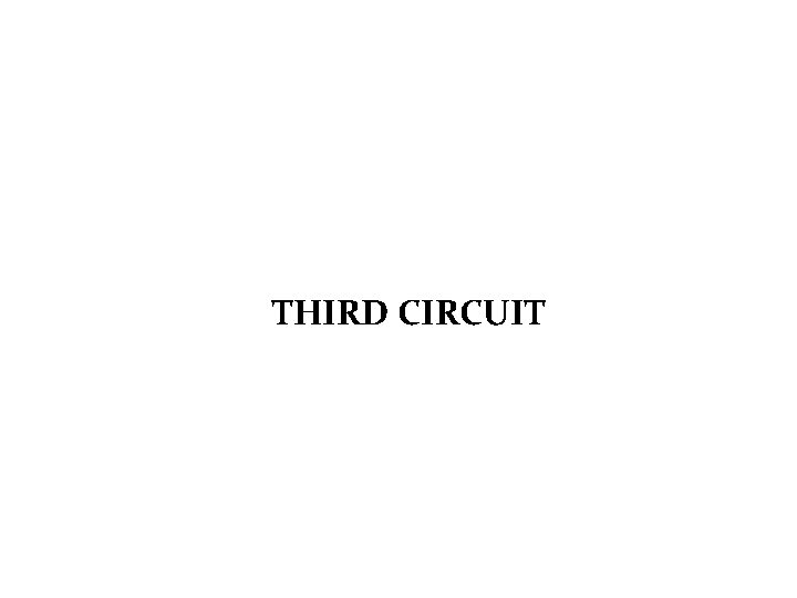 THIRD CIRCUIT 