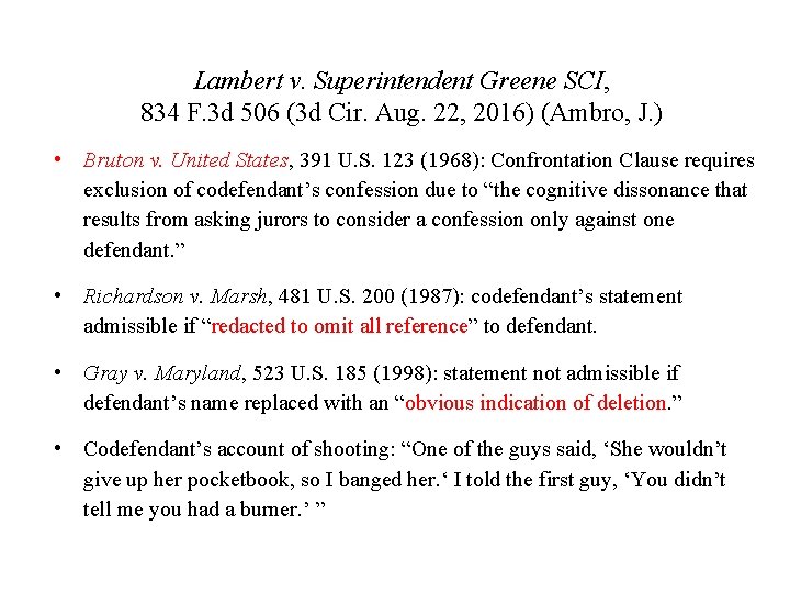 Lambert v. Superintendent Greene SCI, 834 F. 3 d 506 (3 d Cir. Aug.