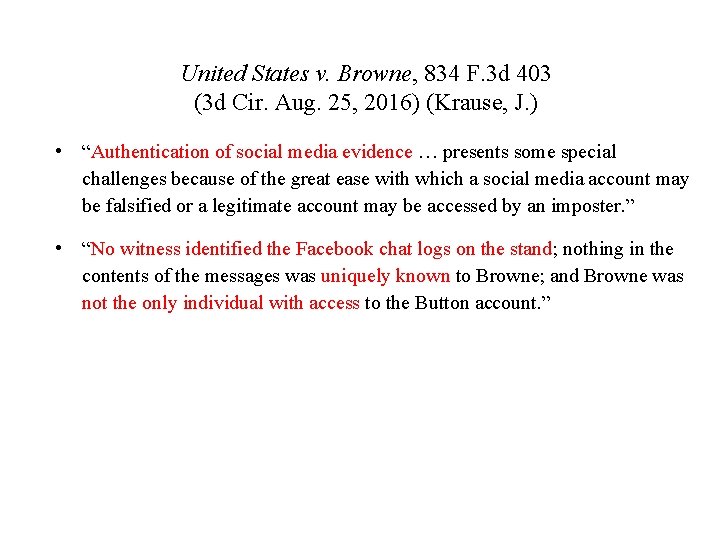 United States v. Browne, 834 F. 3 d 403 (3 d Cir. Aug. 25,