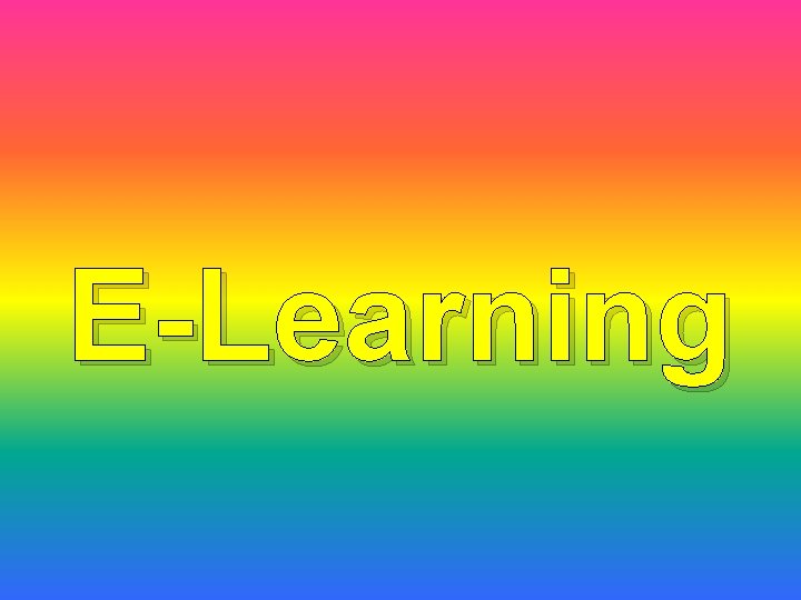 E-Learning 