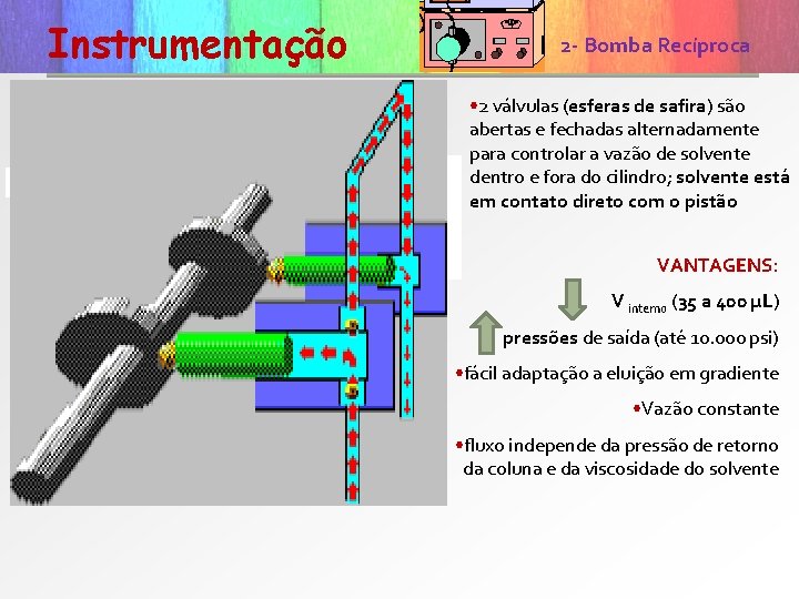 Instrumentação 2 - Bomba Recíproca bombas recíprocas coluna motor vedação pistão recíproco amortecedor de