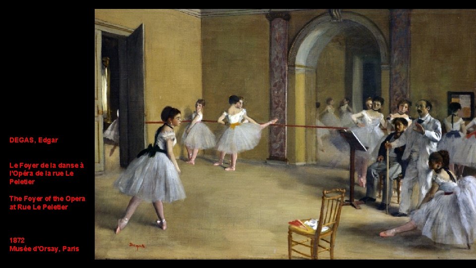 DEGAS, Edgar Le Foyer de la danse à l'Opéra de la rue Le Peletier