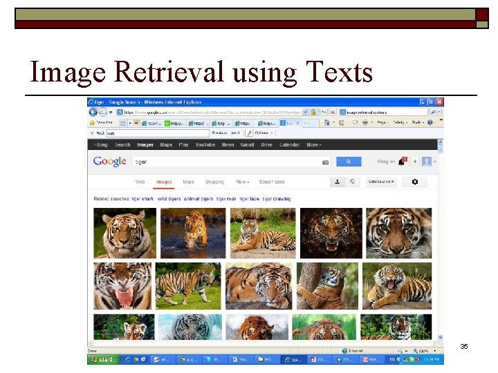 Image Retrieval using Texts 35 