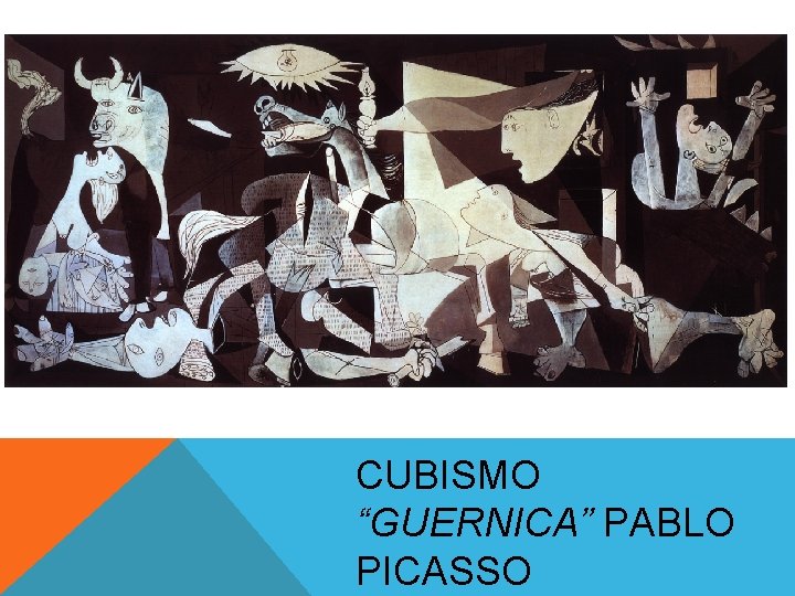 CUBISMO “GUERNICA” PABLO PICASSO CUBISMO “GUERNICA” PABLO PICASSO