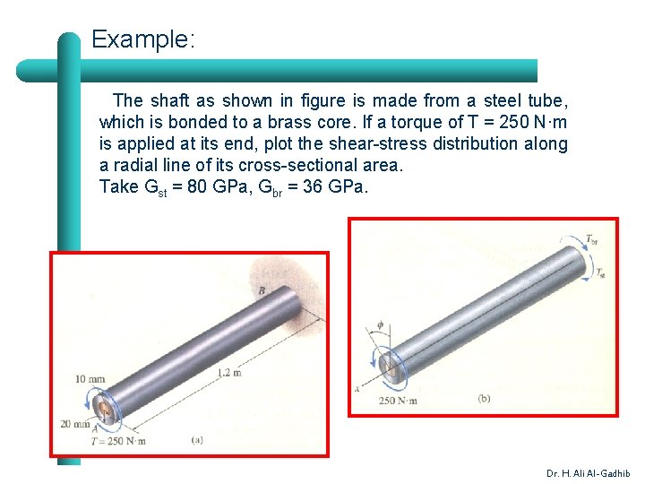 Objective To determine the internal torque and the
