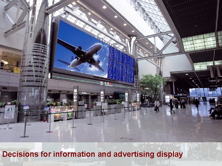 Decisions for information and advertising display 