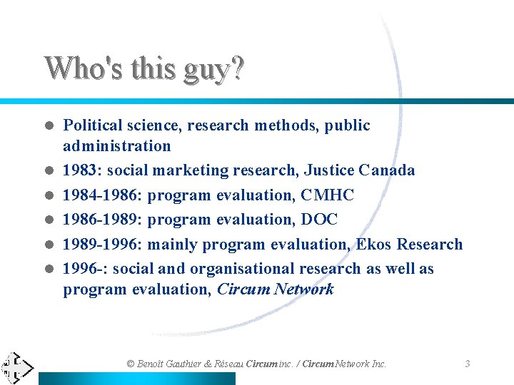 Who's this guy? l l l Political science, research methods, public administration 1983: social