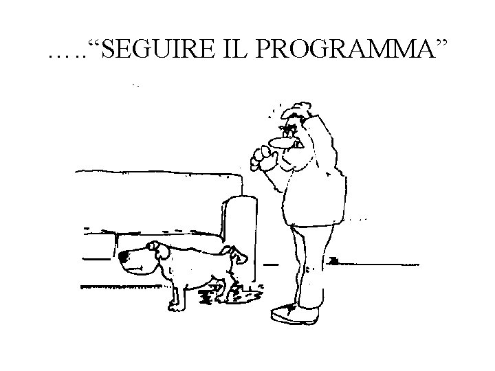 …. . “SEGUIRE IL PROGRAMMA” 