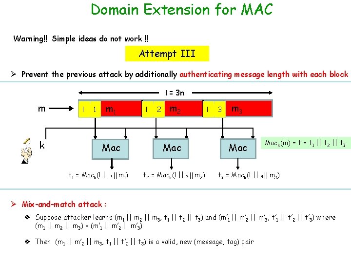 Domain Extension for MAC Warning!! Simple ideas do not work !! Attempt III Ø