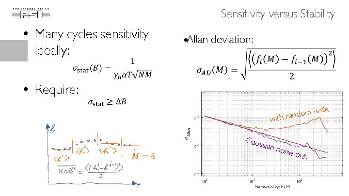 Sensitivity versus Stability • Many cycles sensitivity ideally: • • Require: alk mw o