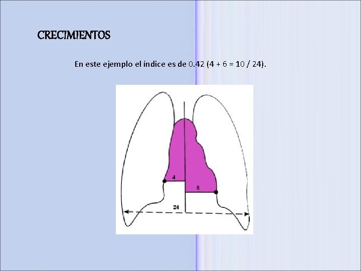 CRECIMIENTOS En este ejemplo el índice es de 0. 42 (4 + 6 = CRECIMIENTOS En este ejemplo el índice es de 0. 42 (4 + 6 =