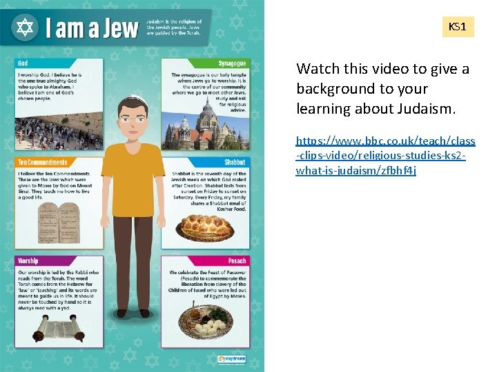 KS 1 Watch this video to give a background to your learning about Judaism.