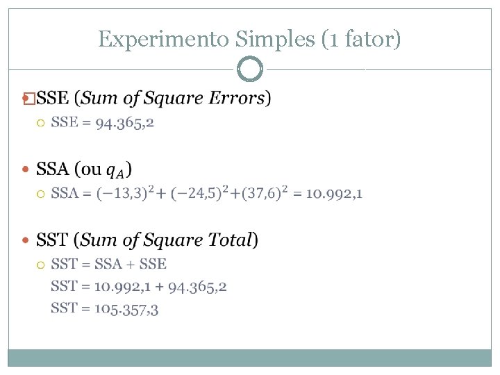 Experimento Simples (1 fator) � 