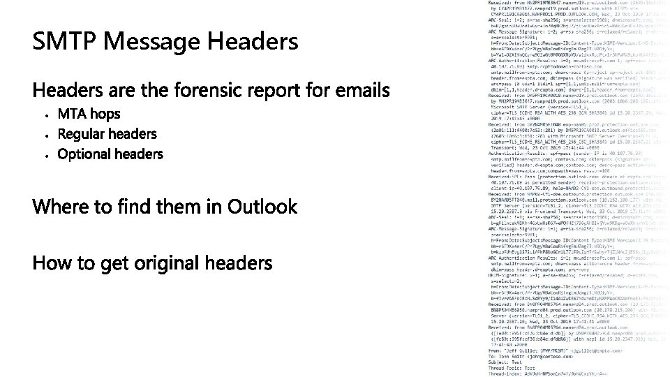 SMTP Message Headers 