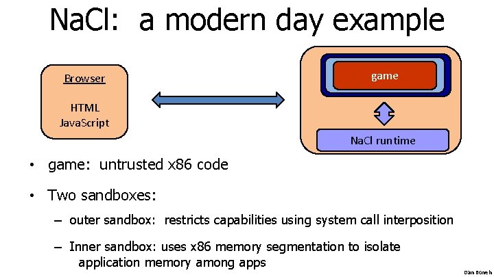 Na. Cl: a modern day example Browser game HTML Java. Script Na. Cl runtime