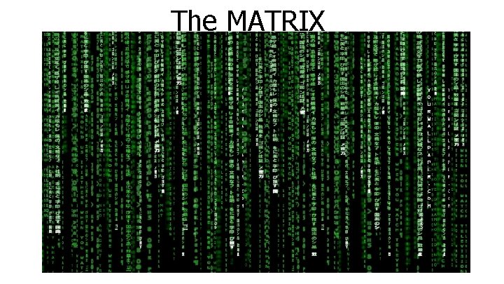 The MATRIX Dan Boneh 