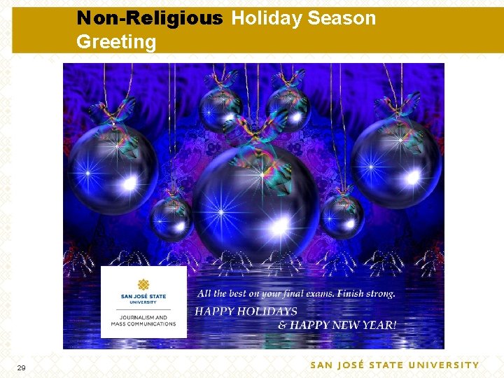 Non-Religious Holiday Season Greeting 29 