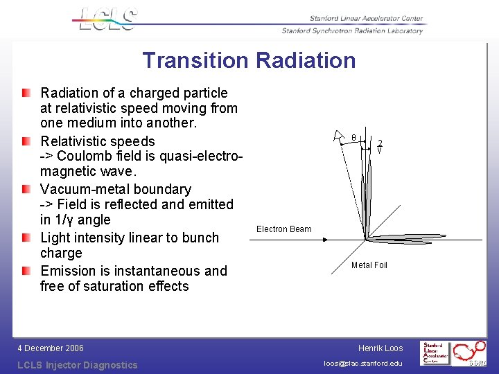 Transition Radiation of a charged particle at relativistic speed moving from one medium into