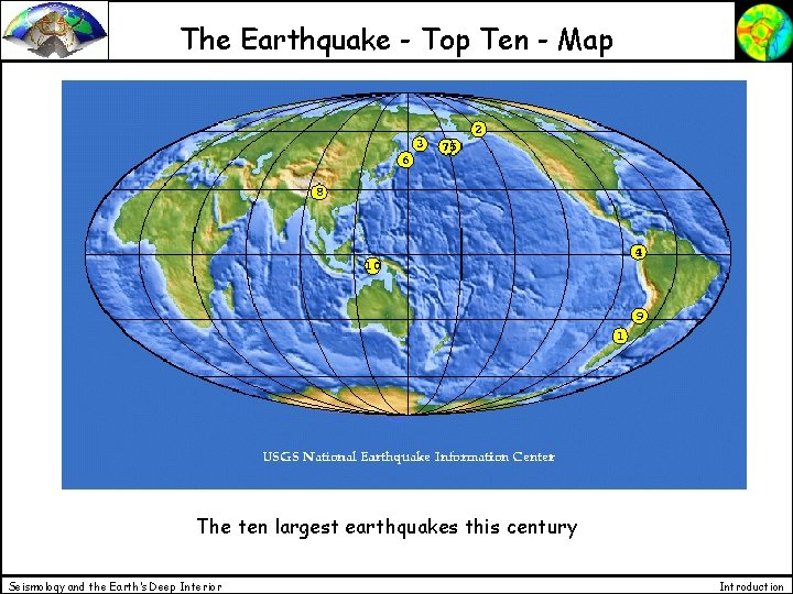 The Earthquake - Top Ten - Map The ten largest earthquakes this century Seismology