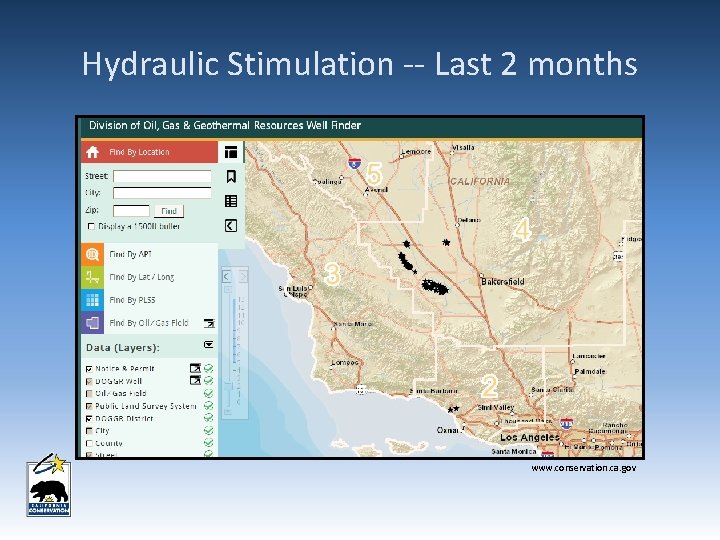 Hydraulic Stimulation -- Last 2 months www. conservation. ca. gov Hydraulic Stimulation -- Last 2 months www. conservation. ca. gov