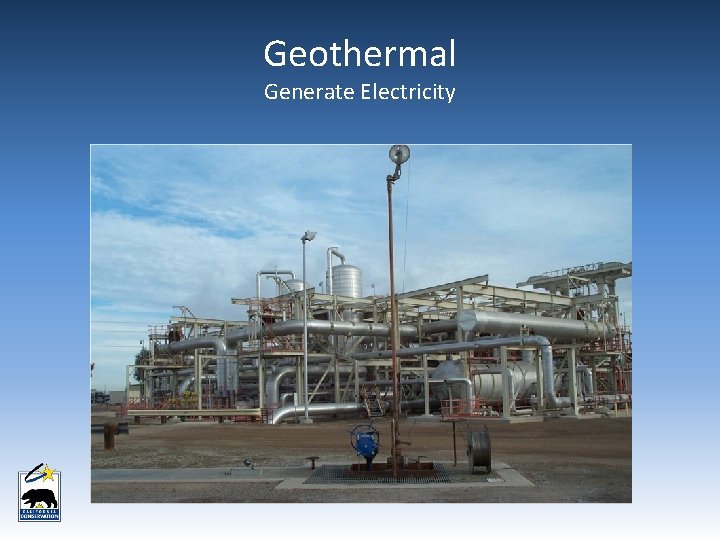 Geothermal Generate Electricity Geothermal Generate Electricity
