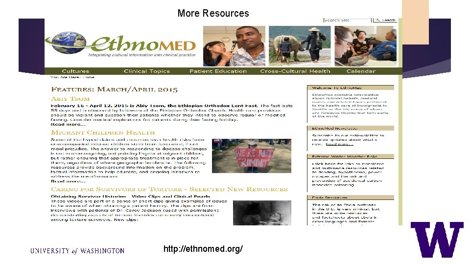 More Resources http: //ethnomed. org/ 
