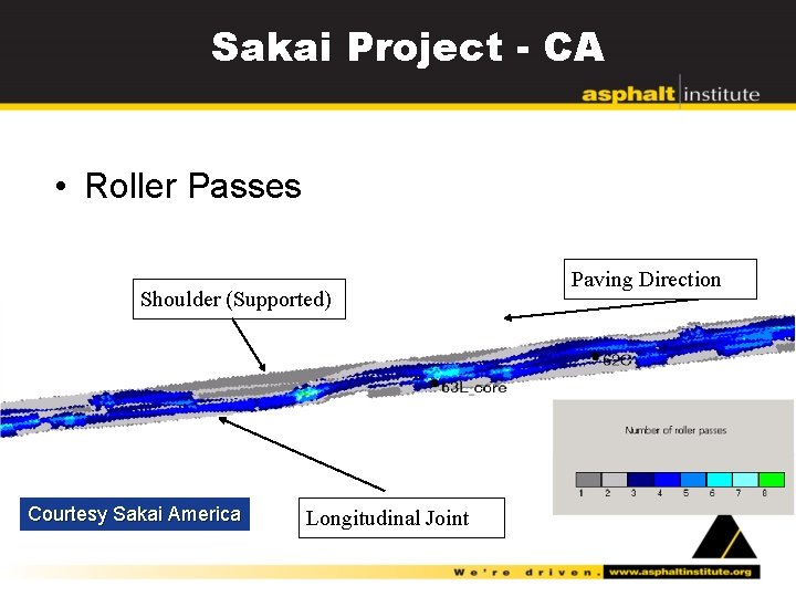 Sakai Project - CA • Roller Passes Shoulder (Supported) Courtesy Sakai America Longitudinal Joint