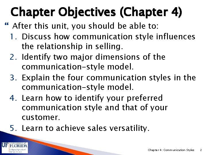 Chapter Objectives (Chapter 4) After this unit, you should be able to: 1. Discuss